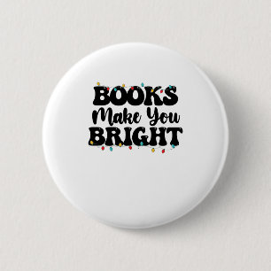 Bücher machen dich hell Lesung Weihnachten Button