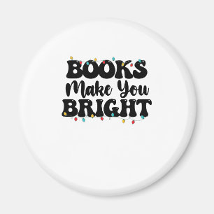 Bücher machen dich hell Lesung Weihnachten Magnet