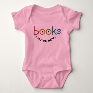 Bücher machen mich glücklich baby strampler
