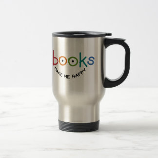 Bücher machen mich glücklich reisebecher