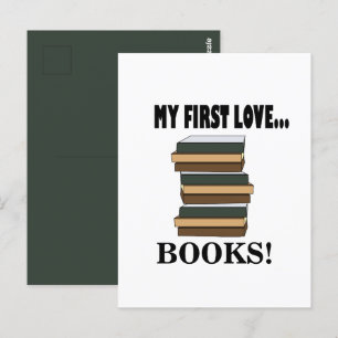 Bücher Meine erste Liebe Bücher Postkarte