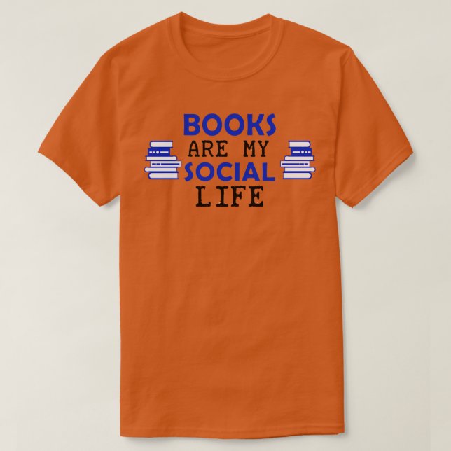 Bücher mit Maske T-Shirt (Design vorne)