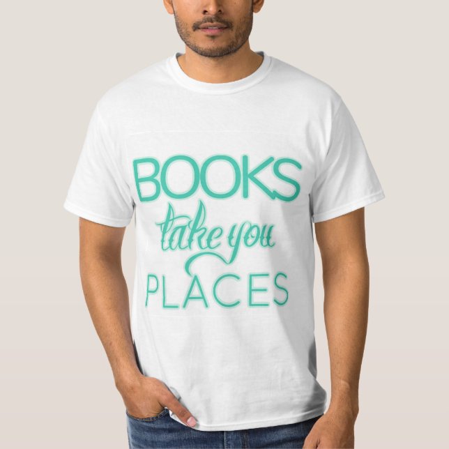 Bücher nehmen Sie Platz T-Shirt (Vorderseite)
