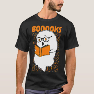Bücher! Niedlich Ghost Reading Library Books Hallo T-Shirt