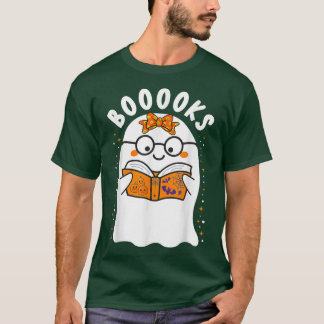 Bücher! Niedlich Ghost Reading Library Books Hallo T-Shirt