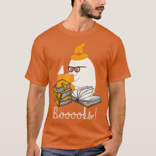 Bücher! Niedlich Ghost Reading Library Books Hallo T-Shirt