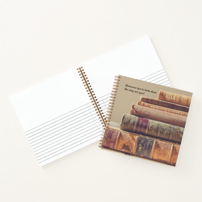 Bücher-Notebook Notizbuch (Innenseite)