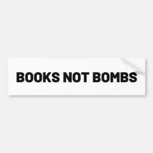 Bücher ohne Bomben Autoaufkleber