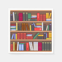 Bücher Papiertücher, Buchliebhaber-Partyartikel Serviette