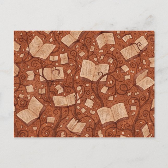 Bücher Postkarte (Vorderseite)