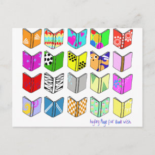 Bücher! Postkarte
