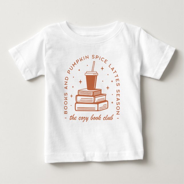 Bücher & Pumpkin Gewürzsaison Baby T-shirt (Vorderseite)