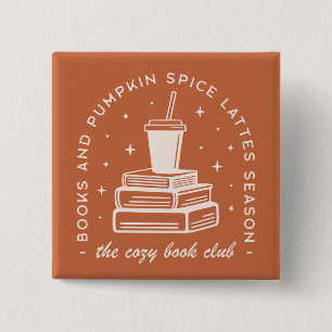 Bücher & Pumpkin Gewürzsaison Button