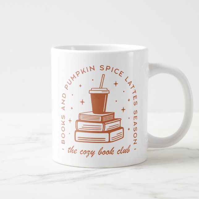 Bücher & Pumpkin Gewürzsaison Jumbo-Tasse (Rechts)