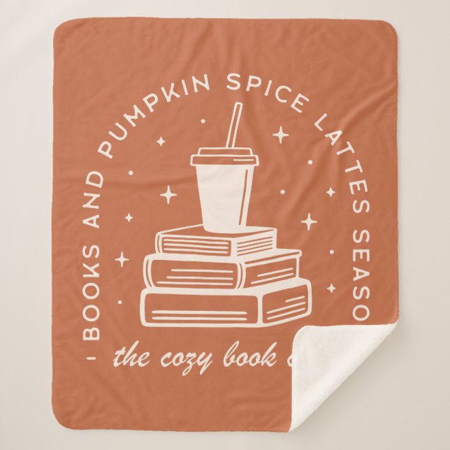 Bücher & Pumpkin Gewürzsaison Sherpadecke (Vorderseite)
