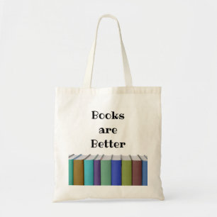 Bücher sind besser tragetasche