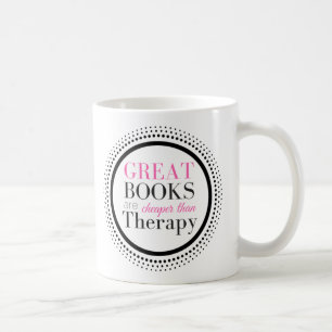 Bücher sind billiger als Therapie Kaffeetasse
