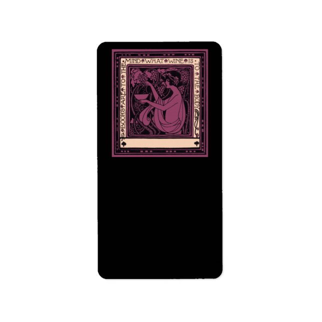 Bücher sind für den Geist Adressaufkleber (Vorne)