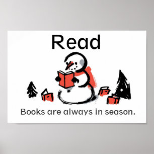 Bücher sind immer in der Saison Poster
