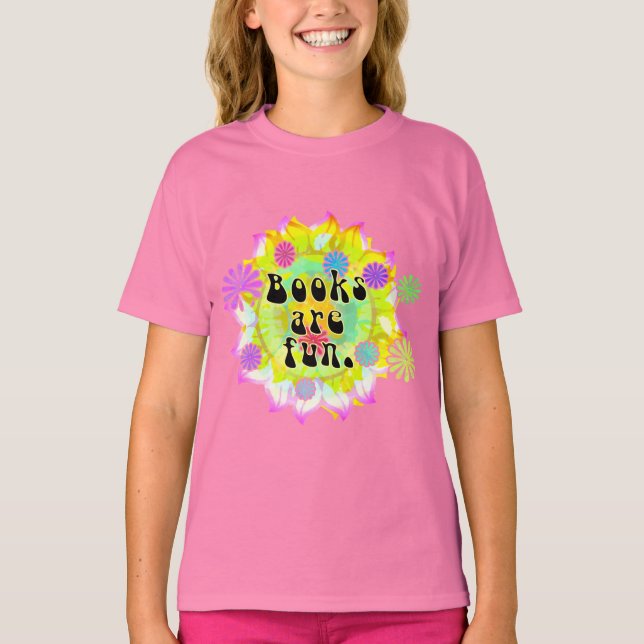 Bücher sind lustige Shirts (Vorderseite)