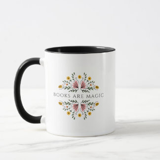 Bücher sind magische Blumen Tasse