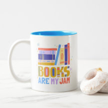 Bücher sind mein Ding Becher – doppelseitig handge