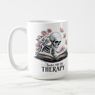 Bücher sind mein Therapiebuch Lover Kaffeetasse