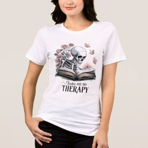 Bücher sind mein Therapiebuch Lover Tri-Blend Shirt