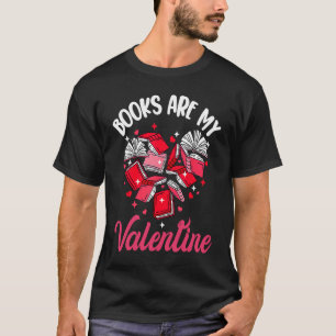Bücher sind mein Valentinstag Herz Libr T-Shirt