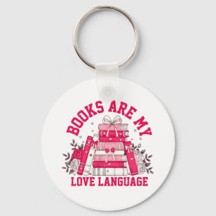 Bücher sind meine Liebe Buchsprache Valentinstag Schlüsselanhänger
