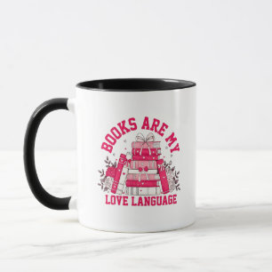 Bücher sind meine Liebe Buchsprache Valentinstag Tasse