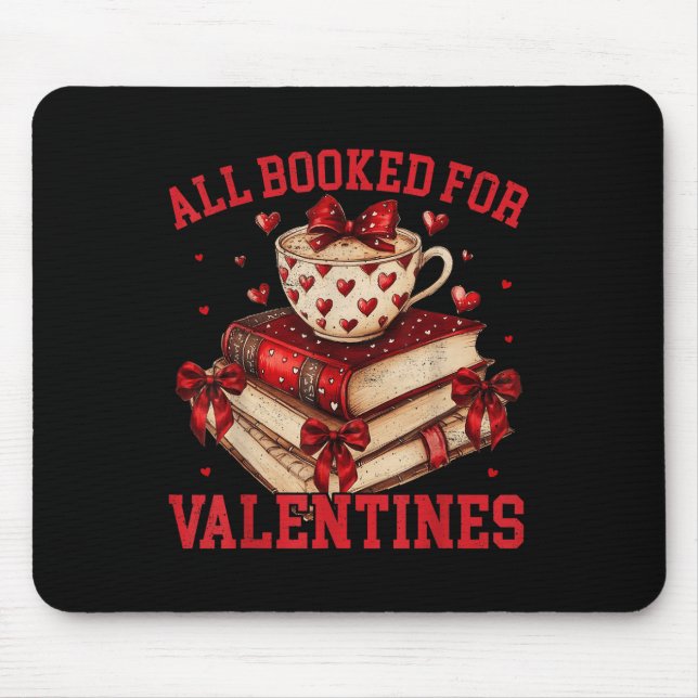 Bücher sind meine Liebe Sprache Valentine Buch Lov Mousepad (Vorne)