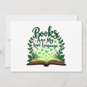 Bücher sind meine Liebe und lesen über Bibliotheka Einladung