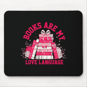 Bücher sind meine Liebe - Valentinbuch Lover Mousepad