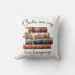 Bücher sind meine Liebessprache Kissen