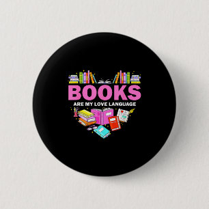 Bücher sind meine Liebessprache Leseliebhaber Bibl Button