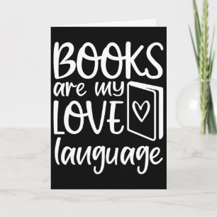 Bücher sind meine Liebessprache Leseliebhaber Bibl Karte