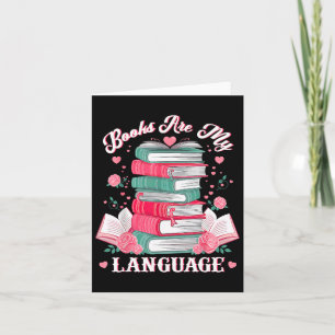 Bücher sind meine Liebessprache Leseliebhaber Bibl Karte