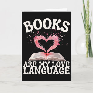Bücher sind meine Liebessprache Leseliebhaber Bibl Karte
