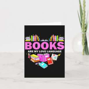 Bücher sind meine Liebessprache Leseliebhaber Bibl Karte