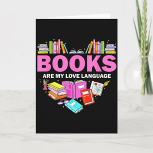 Bücher sind meine Liebessprache Leseliebhaber Bibl Karte