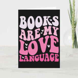 Bücher sind meine Liebessprache Valentinstag Kinde Karte