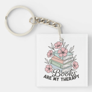 Bücher sind meine Therapie  Schlüsselanhänger