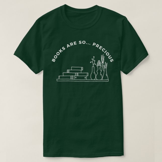 Bücher sind so Wertvoll 1 T-Shirt (Design vorne)