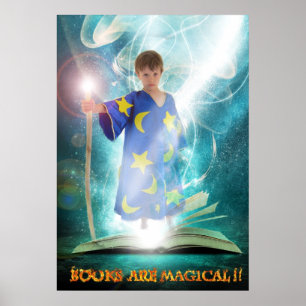 Bücher sind Zauberposter Poster
