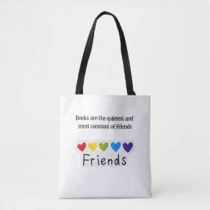 Bücher Stille Konstante Freunde Regenbogen-Herzen