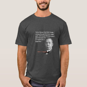  Bucher T. Washington Zitat zur Wahrheit, richtig, T-Shirt