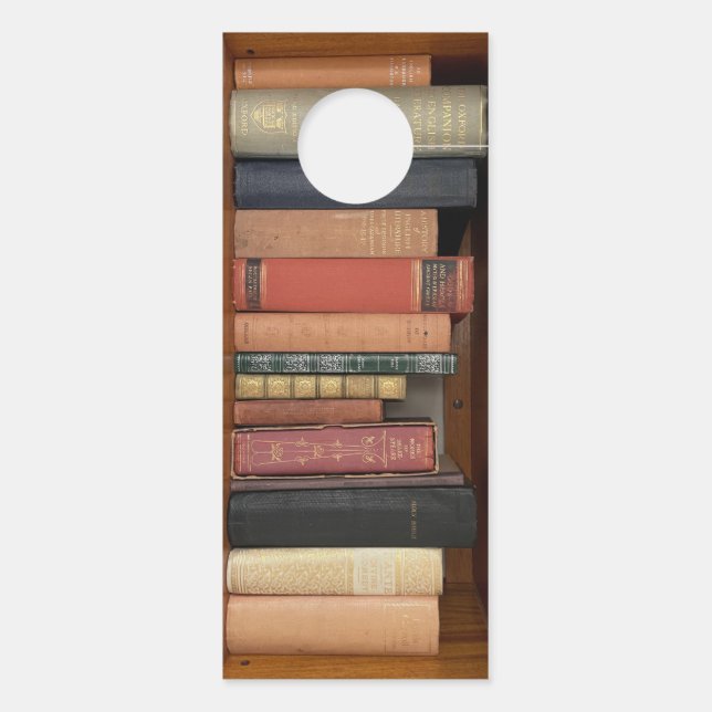 Bücher Türanhänger (Rückseite)