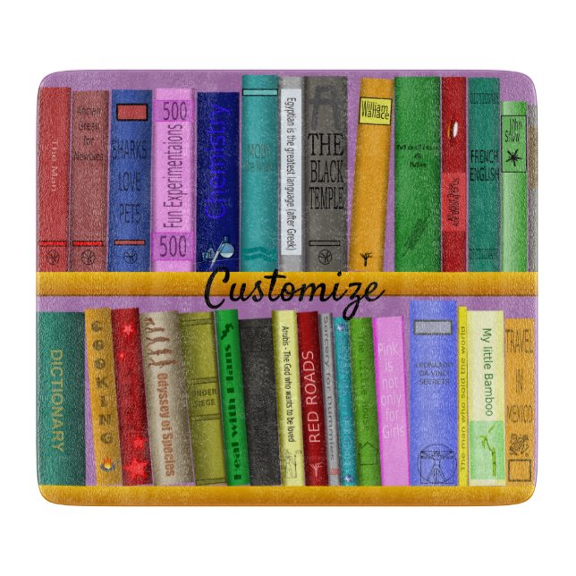 Bücher über die Regale Thunder_Cove Schneidebrett (Vorderseite)