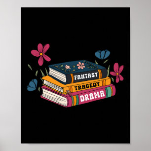 Bücher über Emotion Fantasy Tragedy Drama Design Poster